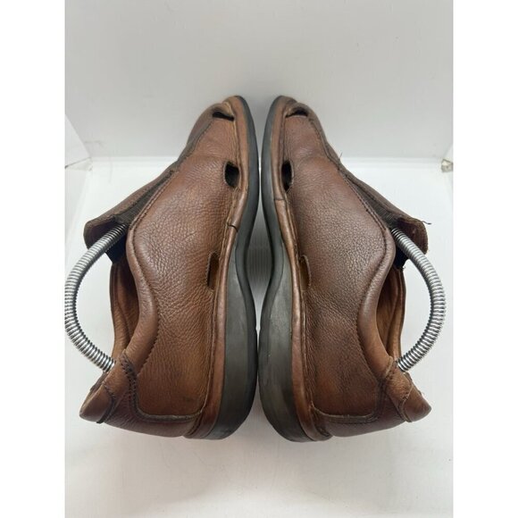 Johnston & Murphy Brown Leather Slip-On Men\'s Fisherman Sandals Shoes Sz 9 #8186 main image 7